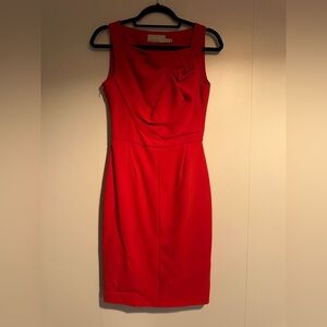 Karen Millen Vibrant Red Midi Dress